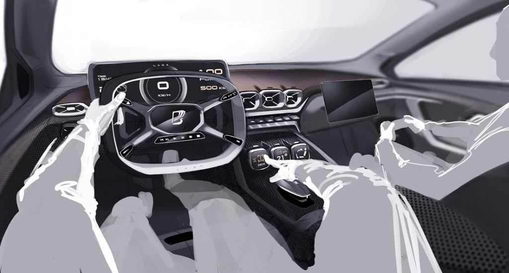 Перспективный дизайн Lada. Автор эскиза: Илья Иванов