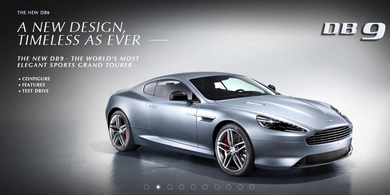 Сайт Aston Martin