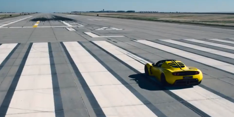 Hennessey Venom GT Spyder, рекорд скорости