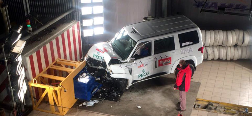 Краш-тест UAZ Patriot по методике ARCAP