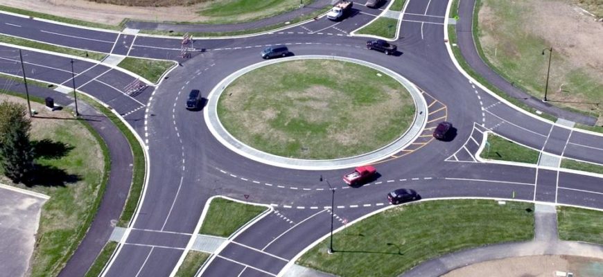 Перекресток с круговым движением