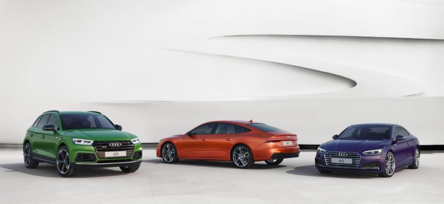 Audi A7 Sportback, Audi A5 Coupe и Audi Q5 в эксклюзивной версии Exclusive Edition.