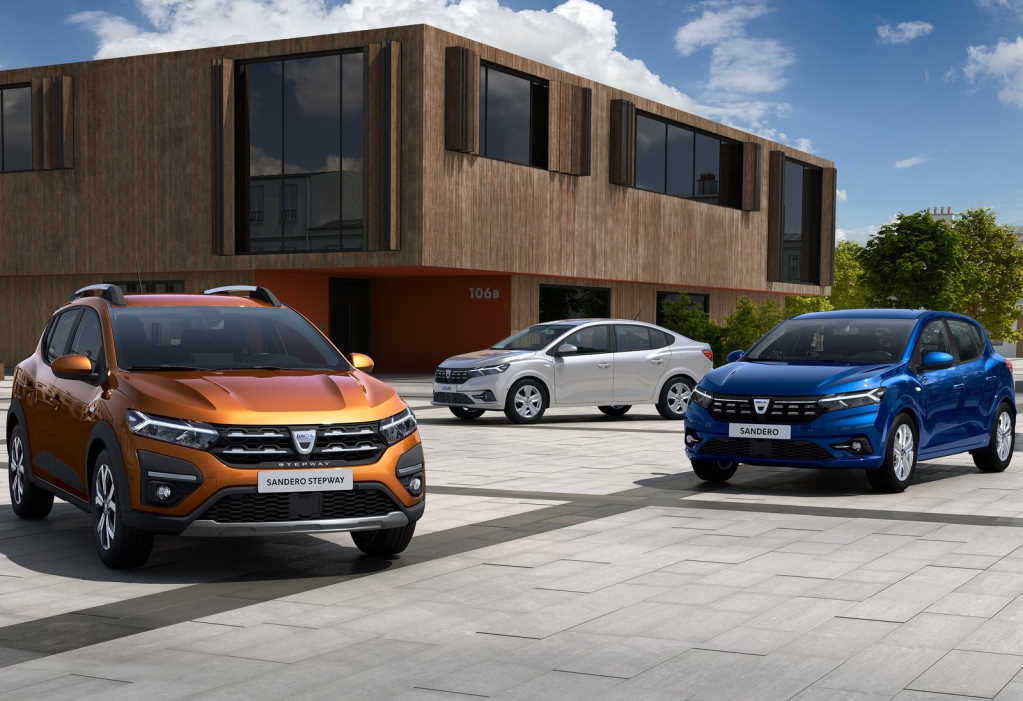 2021 Dacia (Renault) Logan, 2021 Dacia (Renault) Sandero и 2021 Dacia (Renault) Sandero Stepway