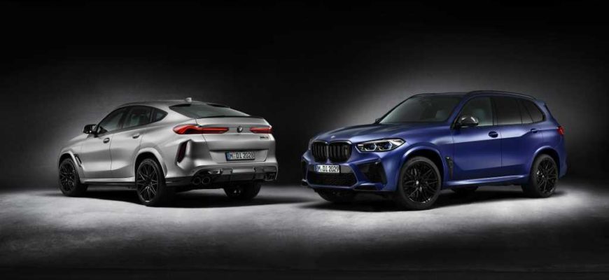 BMW X5 M Competition First Edition и BMW X6 M Competition First Edition