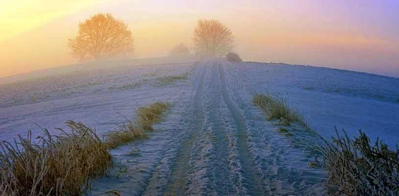 Зима, зимняя дорога