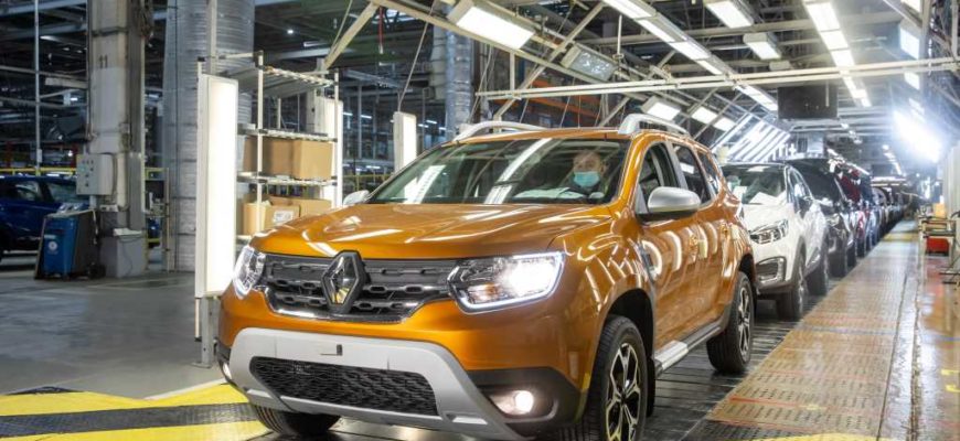 Производство Renault Duster 2021 на заводе Renault Россия в Москве