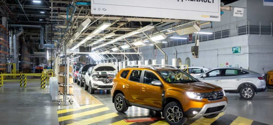 Производство Renault Duster 2021 на заводе Renault Россия в Москве