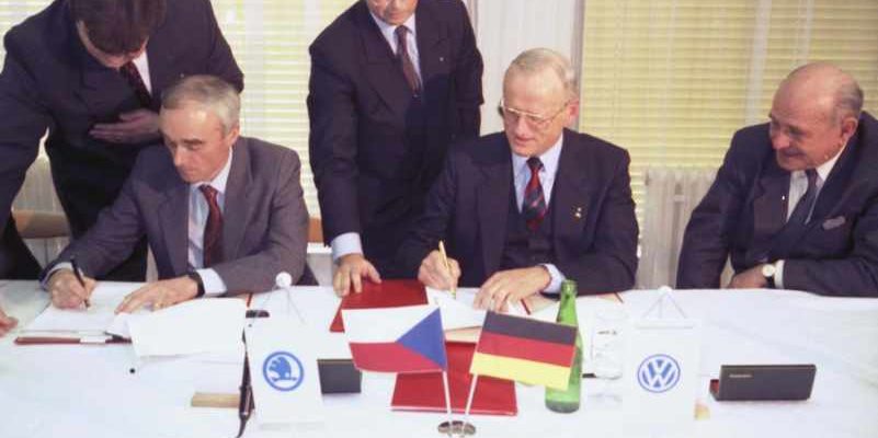 Соглашение о слиянии Volkswagen и Skoda, март 1991 года