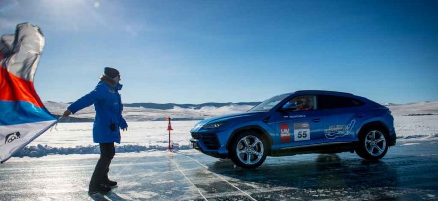 Фестиваль «Дни скорости на льду Байкала 2021». Установка рекорда скорости на Lamborghini Urus