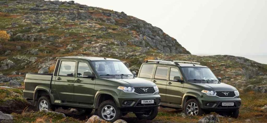 Битопливные UAZ Patriot CNG и UAZ Pickup CNG