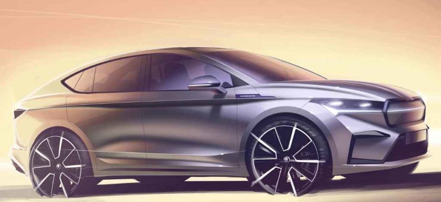 2022 Skoda Enyaq Coupe iV (предварительное изображение)