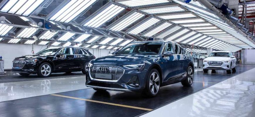 Производство Audi e-tron, завод Audi в Брюсселе