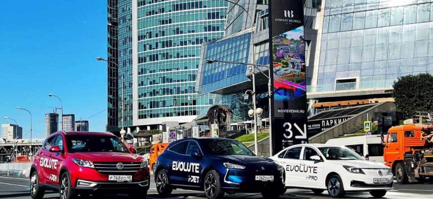 Автомобили Evolute на "Велофестивале-2022"