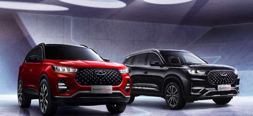2022 Chery Tiggo 7 Pro и 2022 Chery Tiggo 8 Pro