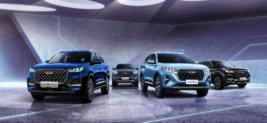 Автомобили Chery 2022 года