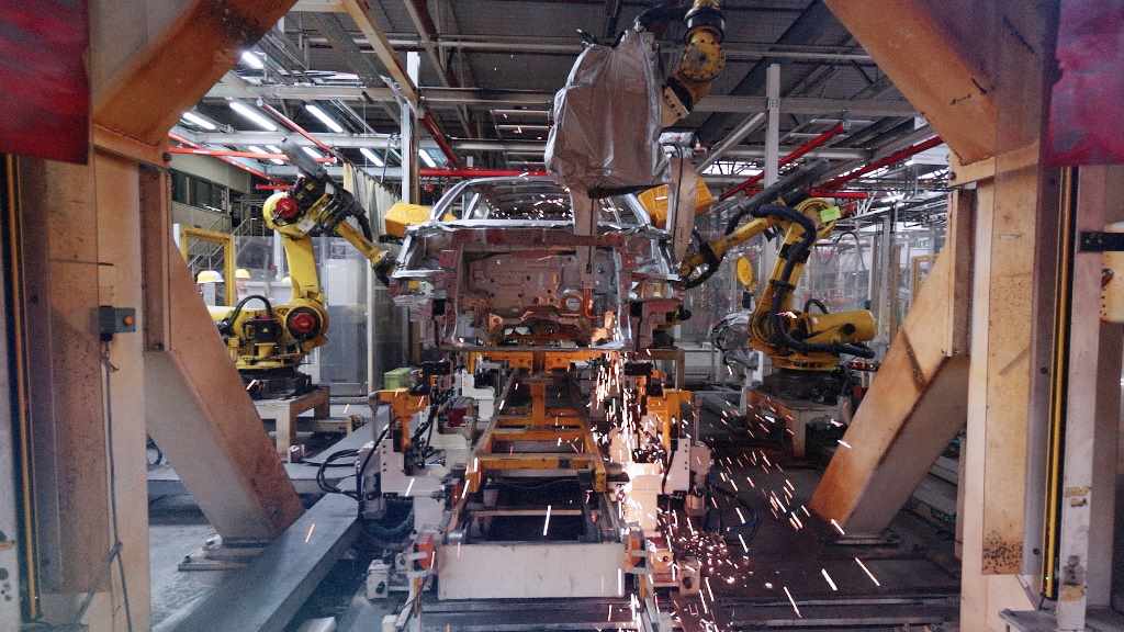 Сварка Haval M6 на бывшем заводе ПСМА рус в Калуге