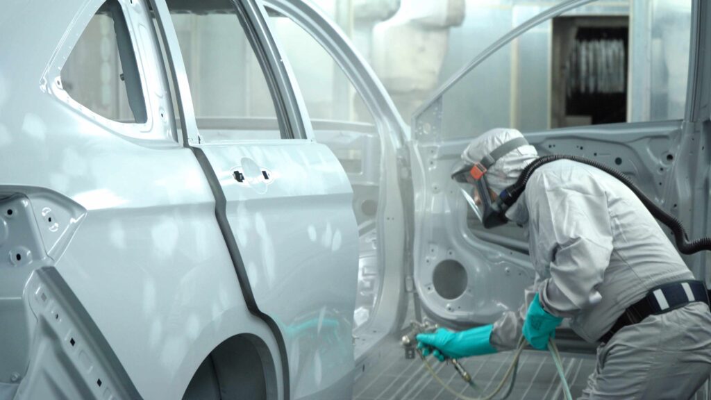 Покраска Haval M6 на бывшем заводе ПСМА рус в Калуге